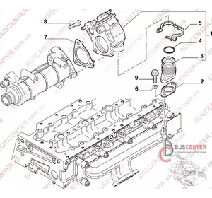 Патрубок клапана EGR Fiat Ducato 504092261 504092261