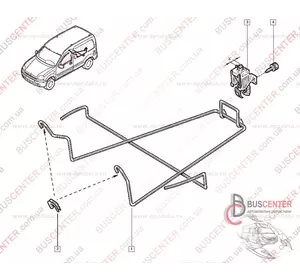 Механизм крепление запасного колеса (крюк, скоба) Renault Kangoo 8200497843 501 0507